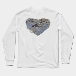 Pintail in a Heart Long Sleeve T-Shirt